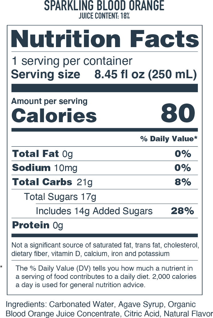 Case of Sparkling Blood Orange 16 bottles